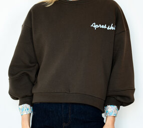 AURELYA pull choco/bleu