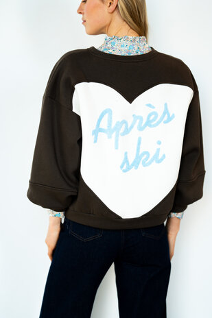 AURELYA pull choco/bleu