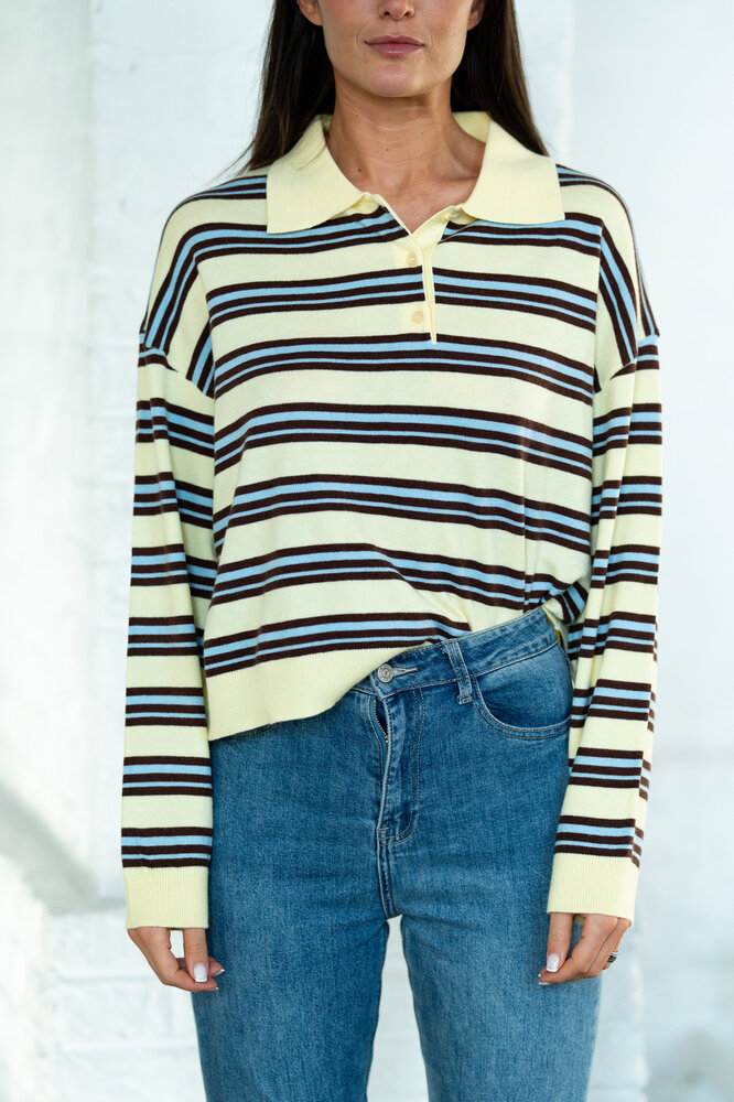 ISKYRA polo jaune ISKYRA polo jaune