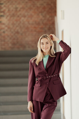 NORYSSE blazer bordeaux NORYSSE blazer bordeaux