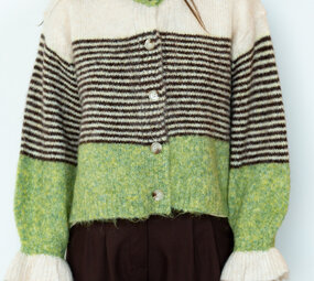 YSOLIA gilet vert/jaune