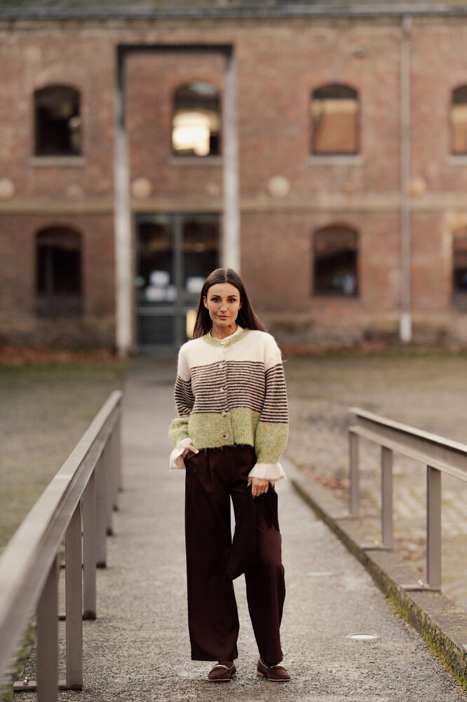 YSOLIA gilet vert/jaune