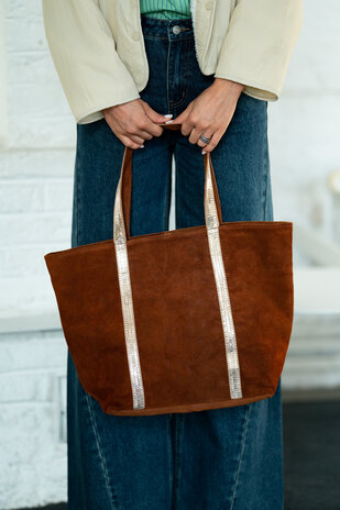 OPHIDIA sac fourre-tout cognac