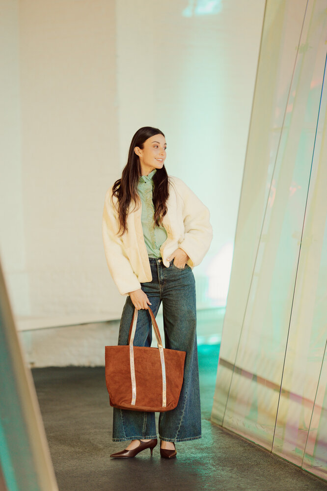 OPHIDIA sac fourre-tout cognac