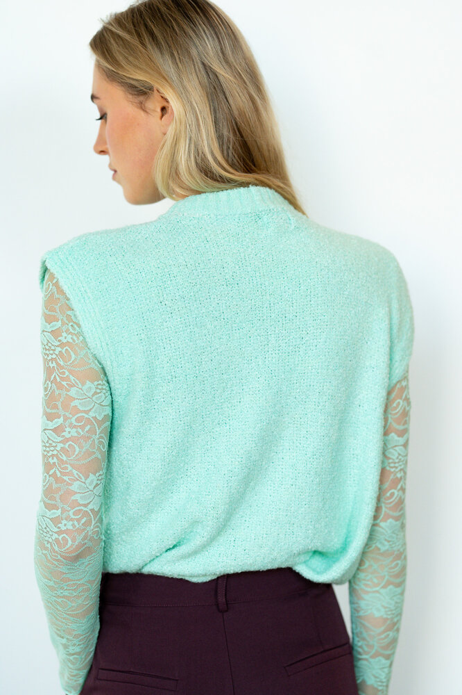 BENNIE pull sans manches vert d'eau