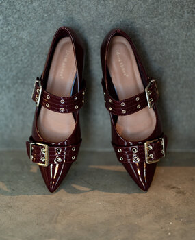 GHANA ballerine rouge foncer