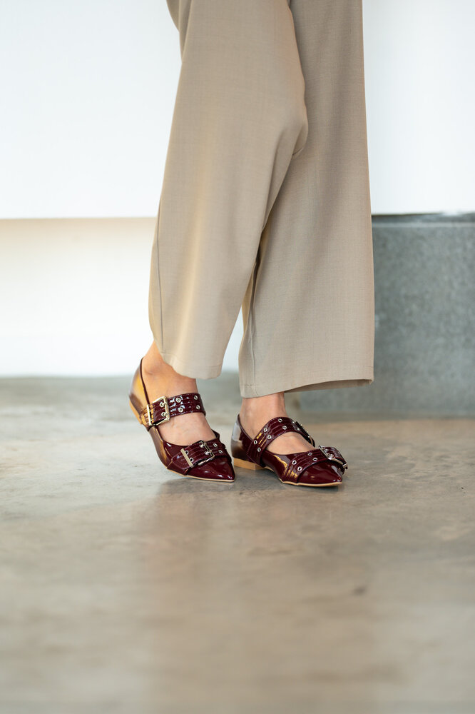 GHANA ballerine rouge foncer GHANA ballerine rouge foncer