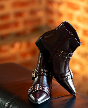 CHIARA bottines bordeaux