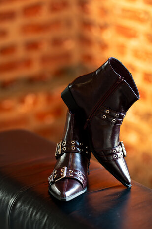 CHIARA bottines bordeaux