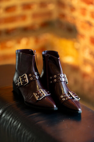 CHIARA bottines bordeaux