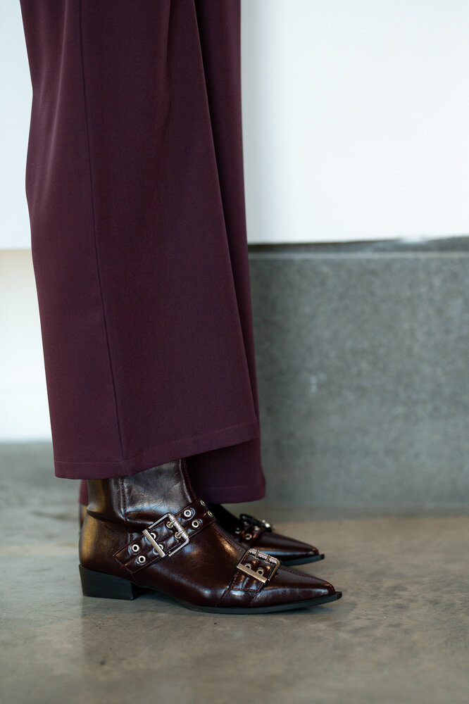 CHIARA bottines bordeaux