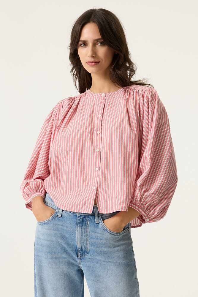 GARCIA JEANS Blouse rayée rose