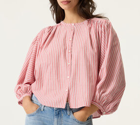 GARCIA JEANS Blouse rayée rose