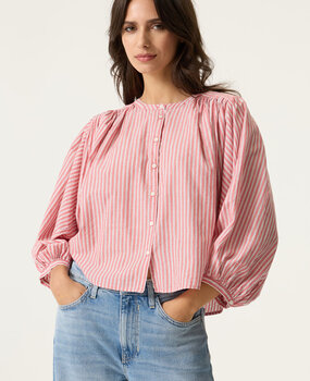 GARCIA JEANS Blouse rayée rose