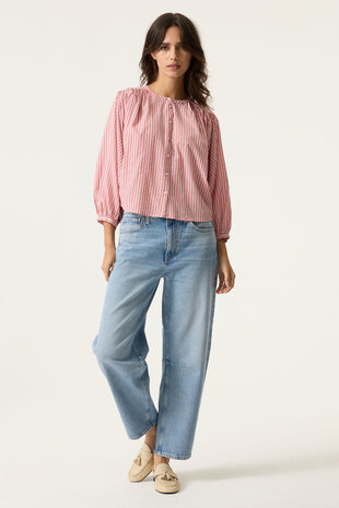 GARCIA JEANS Blouse rayée rose