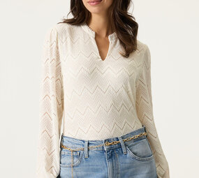 GARCIA JEANS Blouse blanche cassée