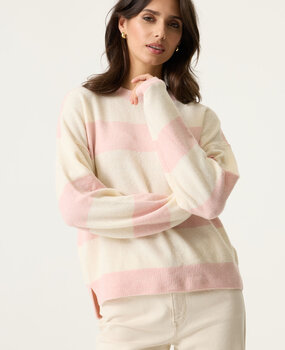 GARCIA JEANS Pull rayé rose