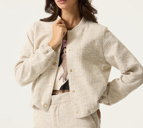 GARCIA JEANS Veste en tweed beige
