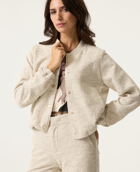 GARCIA JEANS Veste en tweed beige