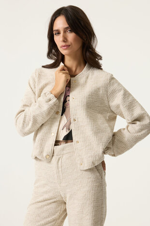 GARCIA JEANS Veste en tweed beige