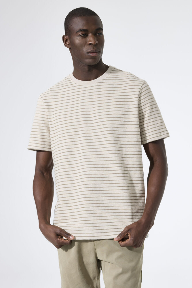 GARCIA JEANS T-shirt rayé brun GARCIA JEANS T-shirt rayé brun