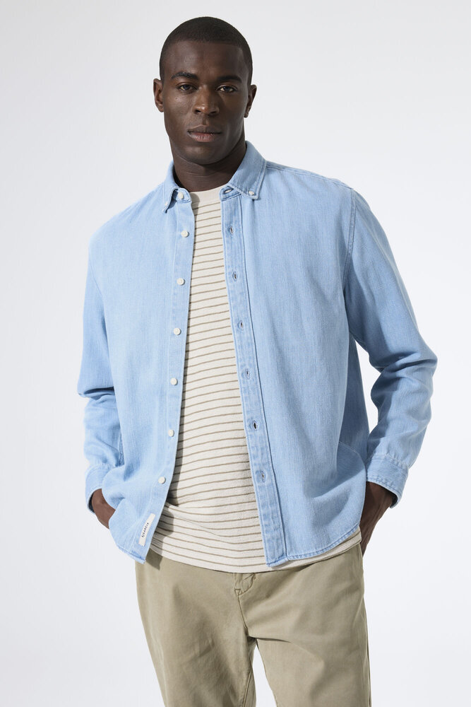 GARCIA JEANS Chemise en denim bleu GARCIA JEANS Chemise en denim bleu