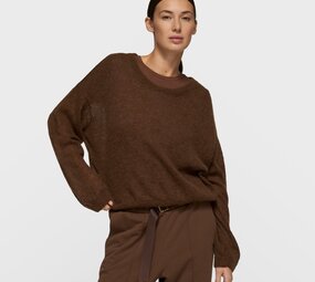 Pull fin truffe noire