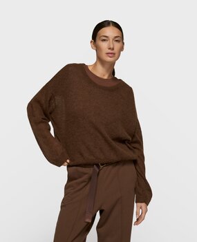 Pull fin truffe noire