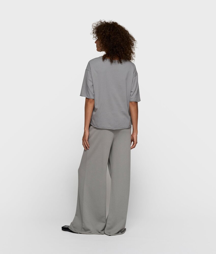 Logo sur t-shirt à manches courtes graphite clair