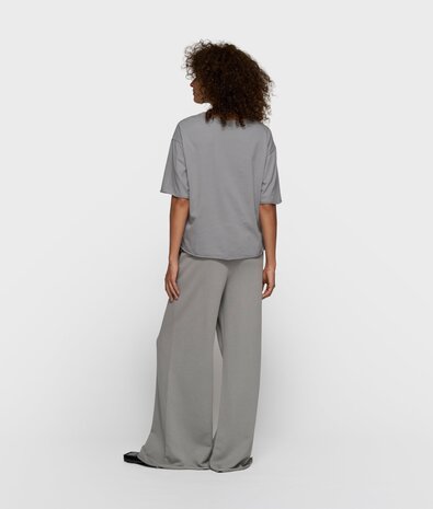 Logo sur t-shirt à manches courtes graphite clair