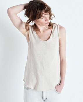 AMERICAN VINTAGE SONOMA débardeur mastic vintage