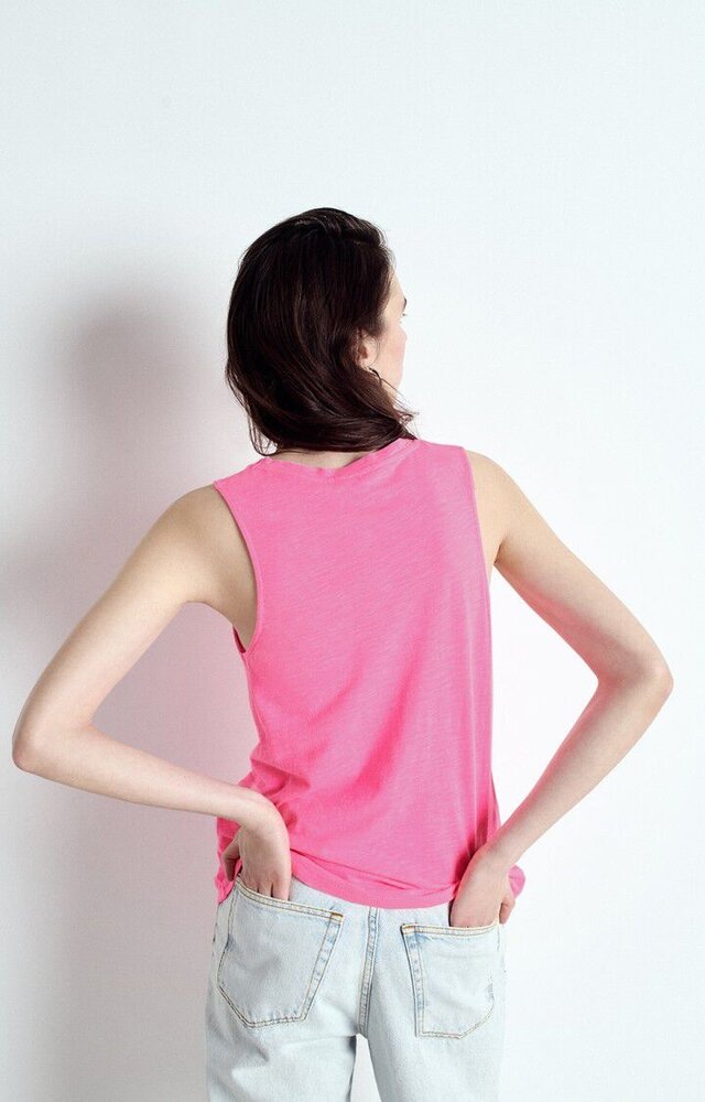 AMERICAN VINTAGE JACKSONVILLE débardeur rose fluo