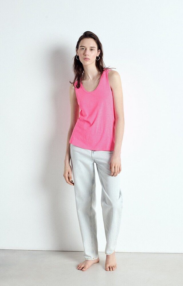 AMERICAN VINTAGE JACKSONVILLE débardeur rose fluo