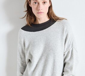 AMERICAN VINTAGE DAMSVILLE pull gris chine