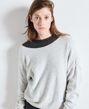 AMERICAN VINTAGE DAMSVILLE pull gris chine