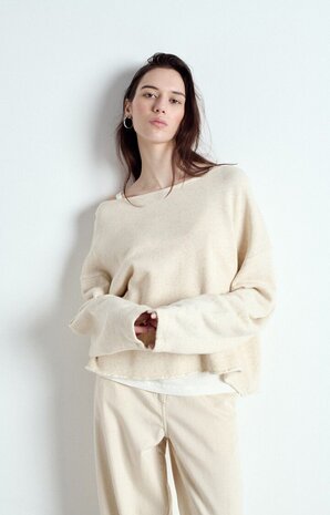 AMERICAN VINTAGE ITONAY sweat ecru chine