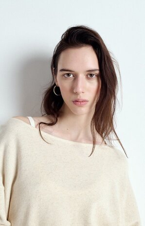 AMERICAN VINTAGE ITONAY sweat ecru chine