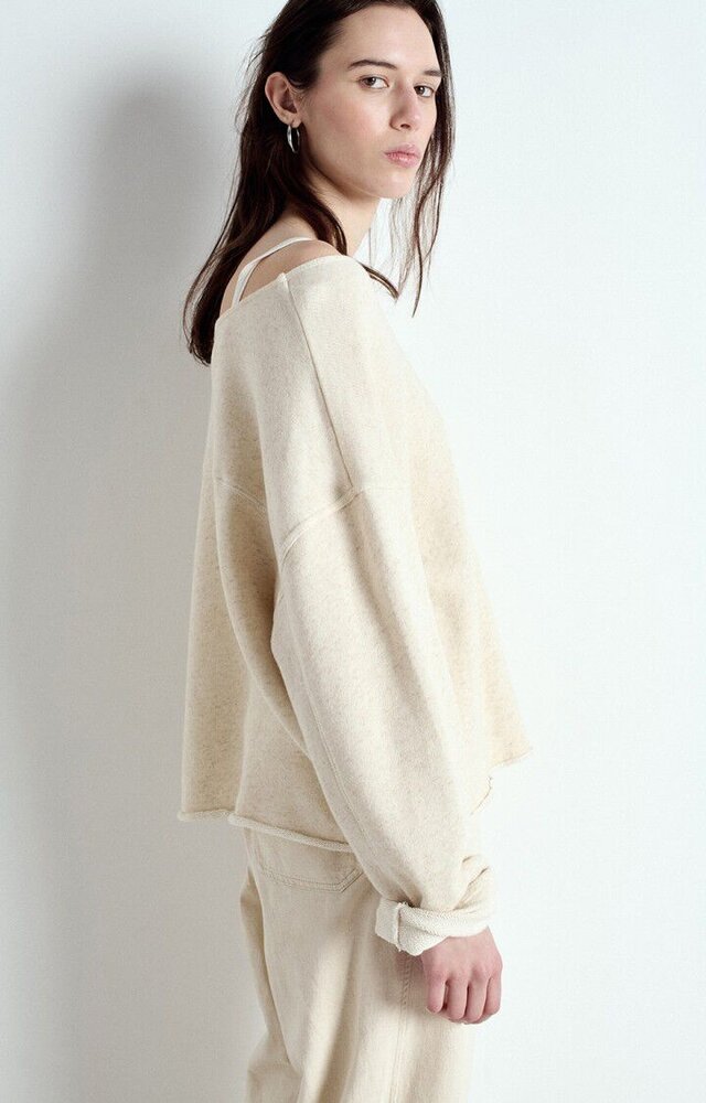 AMERICAN VINTAGE ITONAY sweat ecru chine