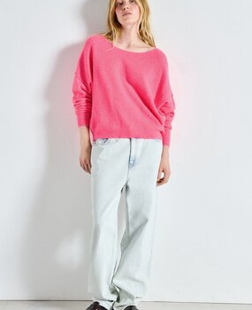 AMERICAN VINTAGE DAMSVILLE pull rose fluo