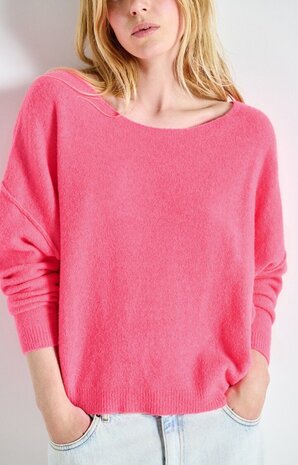 AMERICAN VINTAGE DAMSVILLE pull rose fluo