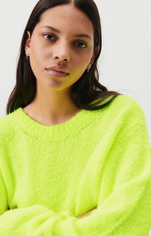 AMERICAN VINTAGE CIKOYA pull jaune fluo