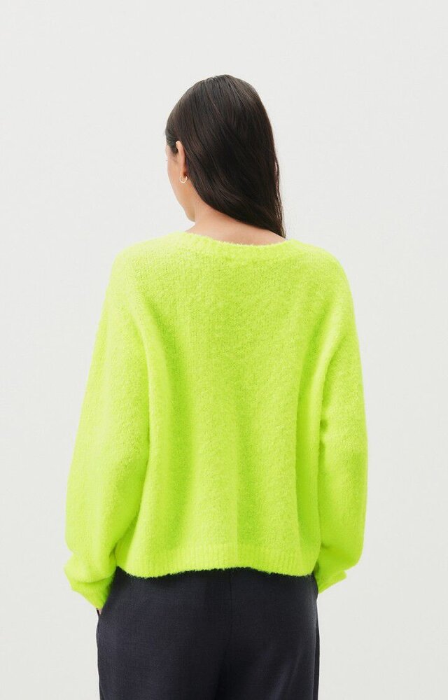 AMERICAN VINTAGE CIKOYA pull jaune fluo