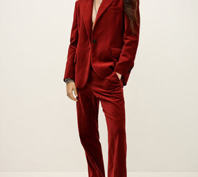 BA&SH BOOP blazer manches longues rouge