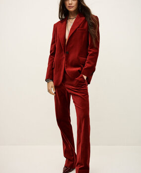 BA&SH BOOP blazer manches longues rouge