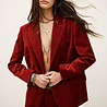 BA&SH BOOP blazer manches longues rouge