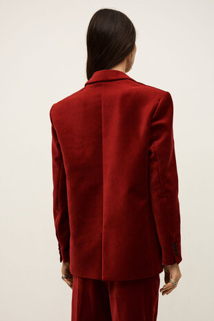 BA&SH BOOP blazer manches longues rouge