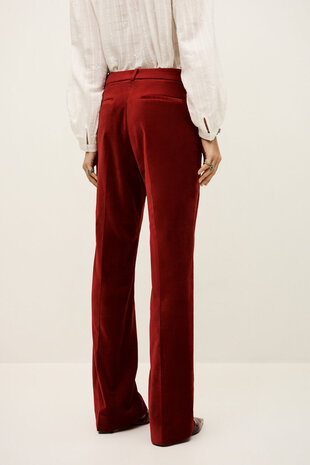 BA&SH BABILON pantalon boot-cut rouge