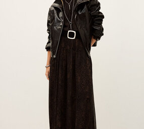 BA&SH BERNIE blouson en cuir ebene