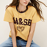 BA&SH IONI tee-shirt manches courtes jaune