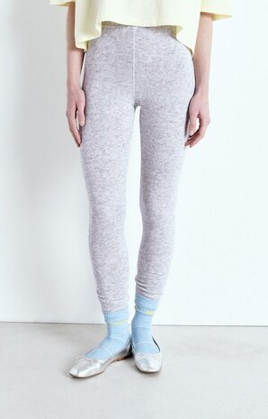 AMERICAN VINTAGE EVONA legging gris clair chine